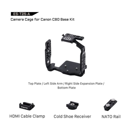 キヤノン EOS C80用カメラケージ ベーシックキット Camera Cage for Canon C80 Base Kit (ES-T25-A)