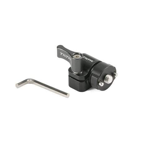 15mm Rod Holder to 1/4"-20 Adapter (Front Mounted) - Black (TA-15RH-1420F-B) 位置決めピン付き1/4"-20ネジ フロント
