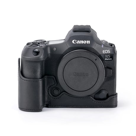 [在庫限り] キヤノン R5 Mark II用レザーケース (TA-T68-LCC-B/-GN) Leather Camera Case for Canon R5 Mark II