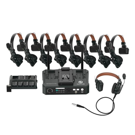 [在庫限り] Hollyland Solidcom C1 PRO-HUB8S (8人用/HUBベース/全二重ワイヤレスインカム/ノイズキャンセリング搭載)