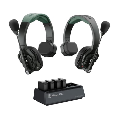 Hollyland Solidcom SE Pro-2S  (2人用/ワイヤレスインカム/1.9GHz/In-Ear機能付/IPX4防水/ノイズキャンセリング搭載)