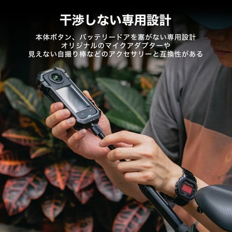 [在庫限り]Insta360 X4用フルカメラケージ　Full Camera Cage for Insta360 X4 - Black (TA-T67-FCC-B)