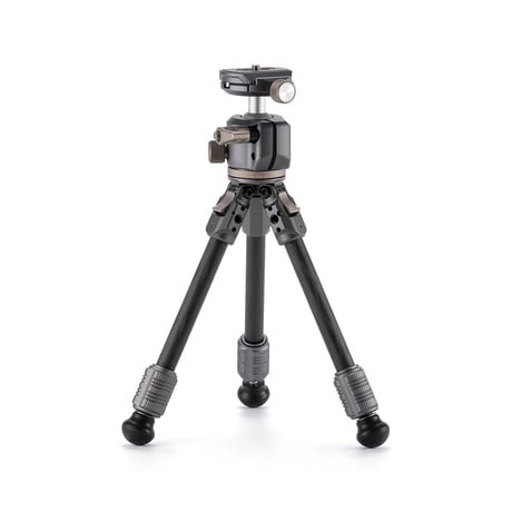 テーブルトップ三脚キット Tabletop Ball Head with 1-Stage Carbon Fiber Tripod Legs (3KG)  (TT-BT03-FB)
