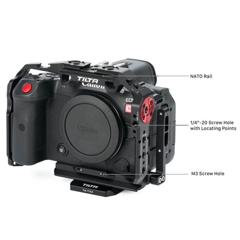 Camera Cage for Canon R5/R6/R5C Basic Kit - Bla