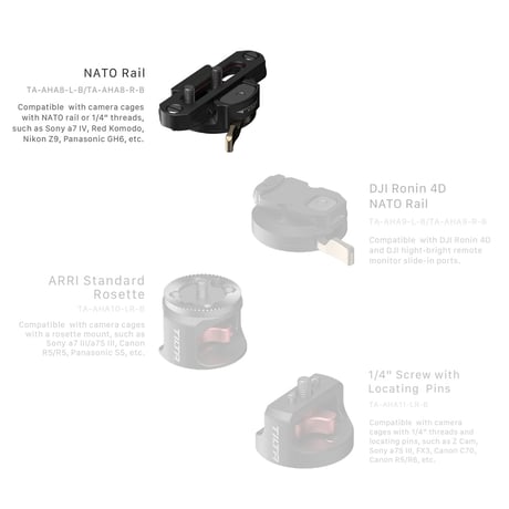 Tiltaing Advanced Left Side Handle Attachment Type VIII – Black (TA-AHA8-L-B)