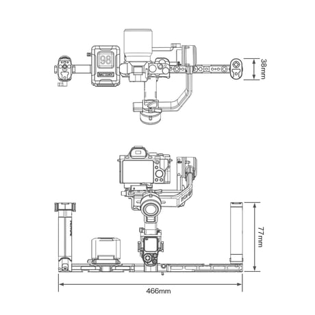[在庫限り]Dual Handle Power Supply Bracket for RS2/RS3 PRO/RS4/RS4 Pro (TGA-DHB)