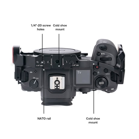Camera Cage for Canon R5/R6 Kit A V2 - Black (TA-T22-A-B-V2)