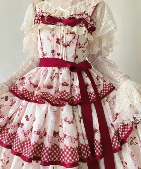 「Cherry Season」ジャンパースカート 【1/3まで】送料無料！