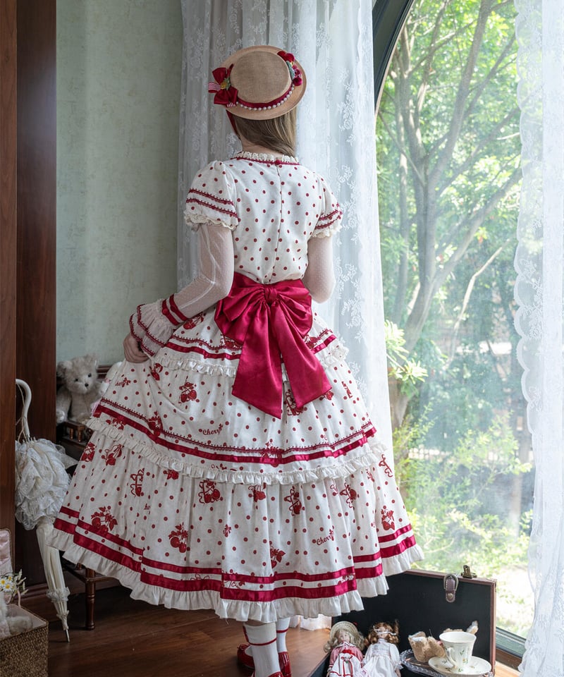 チェリー紋章」段々ワンピース 【3/1まで】送料無料！ | GIRLISM