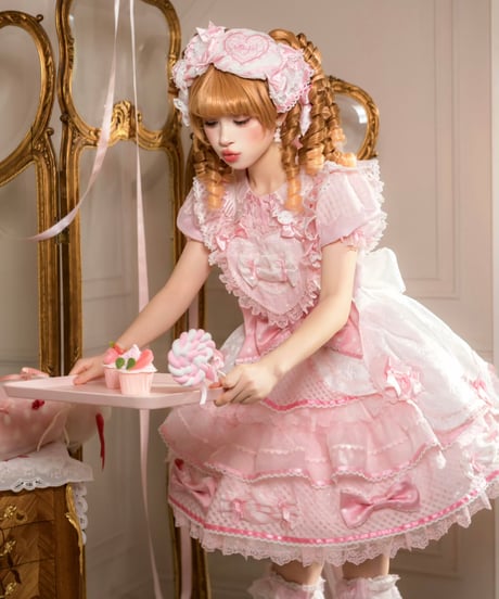 「Candy」ハートサロペット＆ブラウス 【12/10まで】送料無料！
