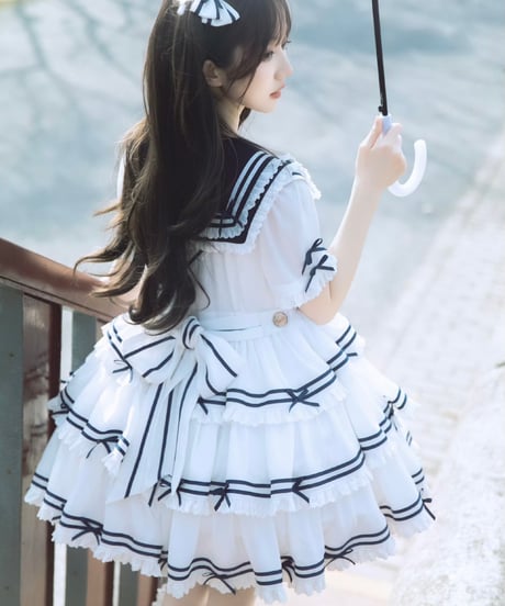 「Navy Girl」半袖ワンピース5点フルセット 【5/2まで】送料無料！
