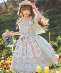 「桜の羊ちゃん」ジャンパースカート 【4/4まで】送料無料！