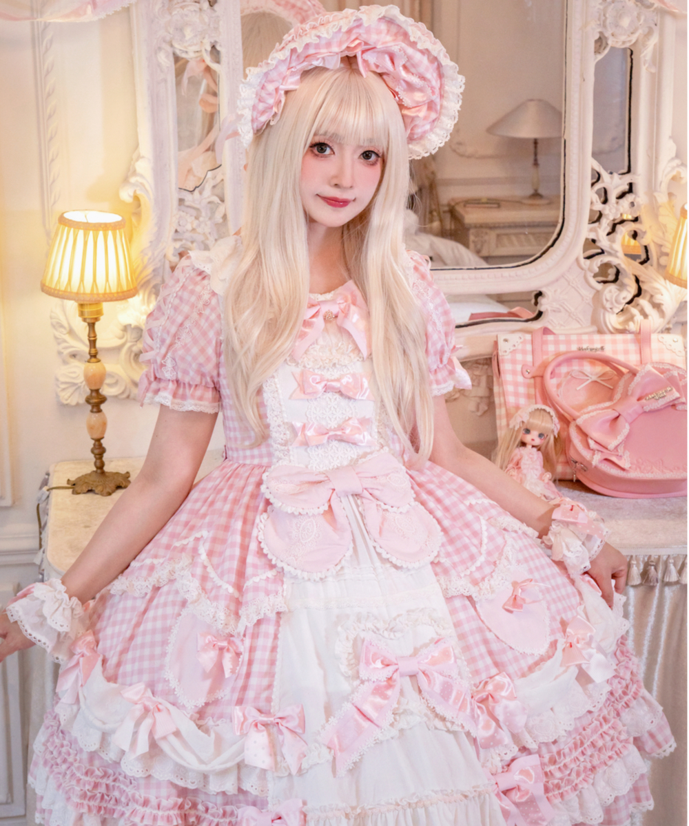 青木美沙子コラボ「ハートコンチェルト」ワンピース＆小物（ピンク