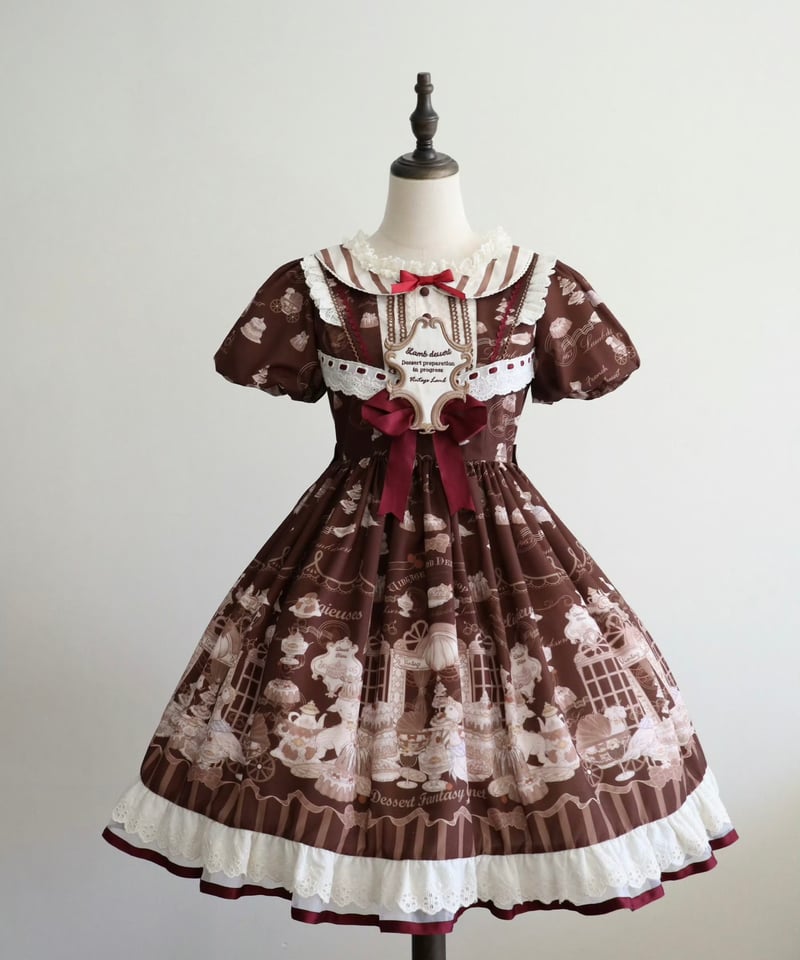 骨董菓子屋」ワンピース&ボンネット【10/28まで】送料無料！ | GIRLISM