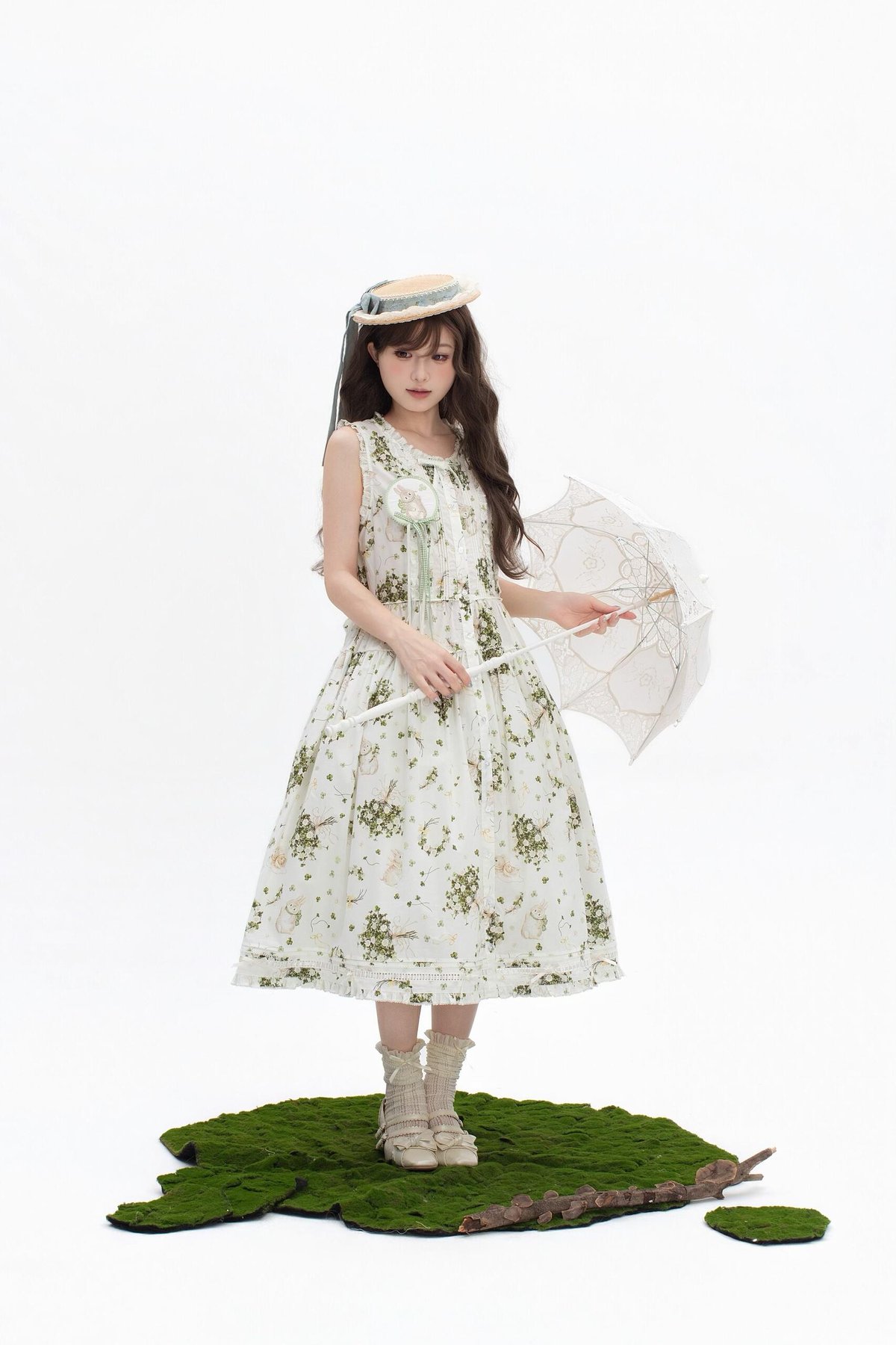 Clover Rabbit」シンプルジャンパースカート【6/13まで】ロリータ