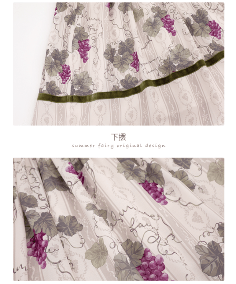 ロワールの葡萄園」1.0ロングワンピース【8/4まで】 送料無料！ | GIRLISM