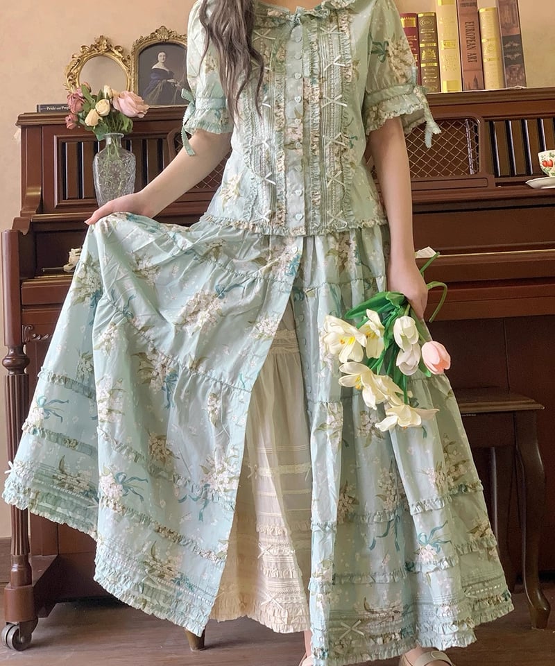 鈴蘭リボン」トップス・スカート・ワンピース 【8/11まで】送料無料