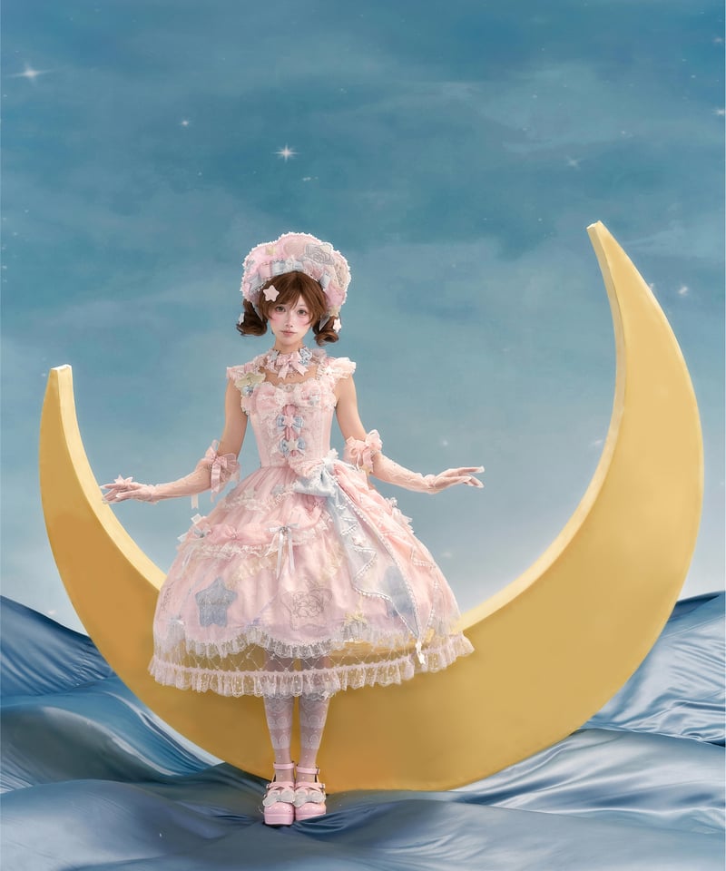 ✨♥オープントゥ✨♥ゴージャスPrincessスリッパ✨♥ 仲夏物語リトルツインスターズコラボ」ゴージャスジャンパースカート