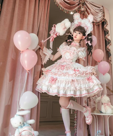 「ラビットリボン」青木美沙子コラボドレス（ホワイト）【6/15まで】送料無料！