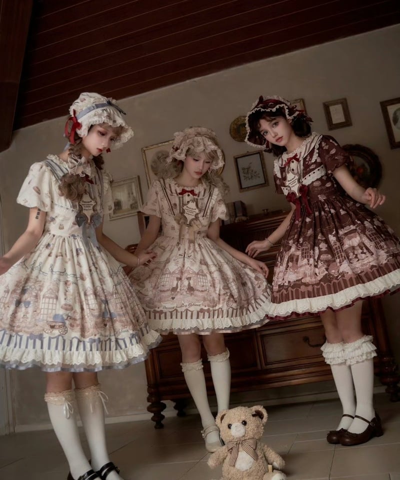 骨董菓子屋」ワンピース&ボンネット【10/28まで】送料無料！ | GIRLISM