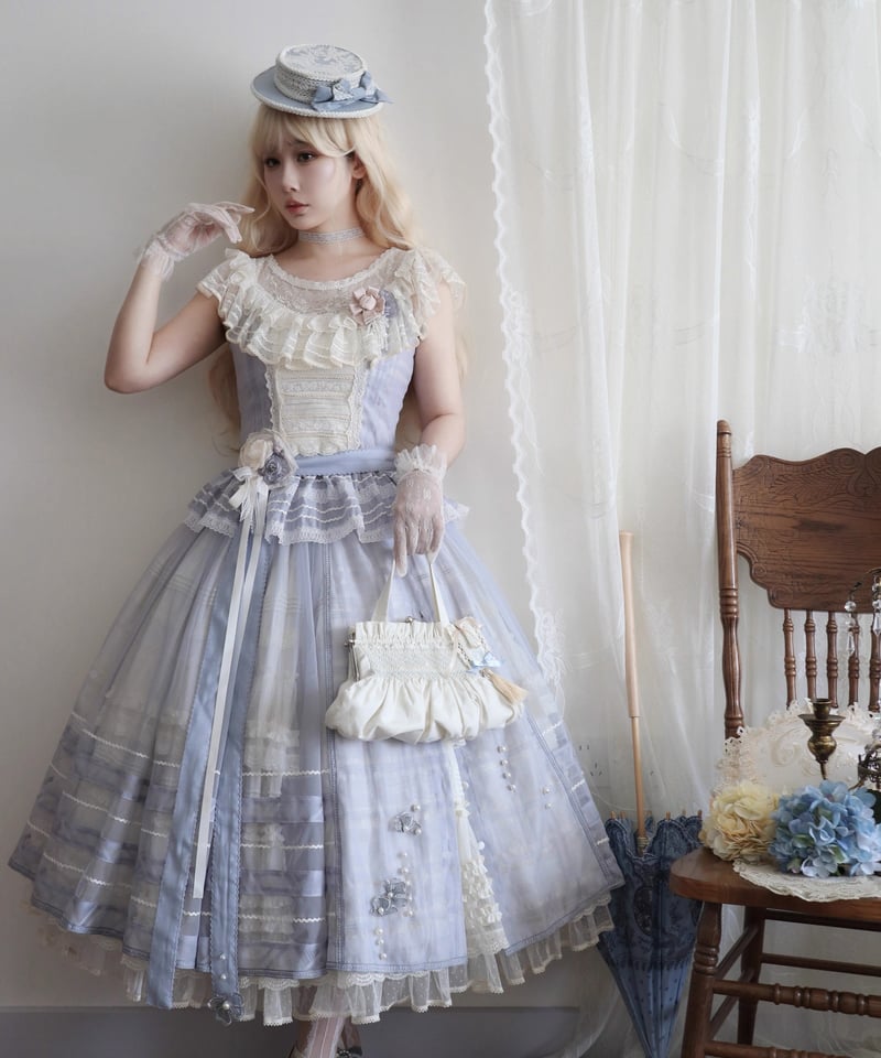 お値下げしました。トクコのスカートとブラウス 柄二重織シャトルジャガードロングスカート（マスタード