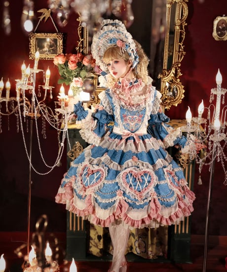 「Vintage Cake」ドレス４点フルセット（ブルー） 【2/14まで】送料無料！