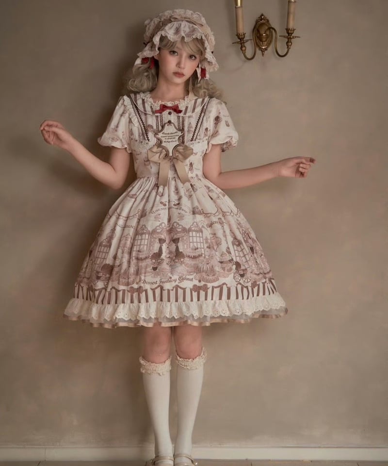 骨董菓子屋」ワンピース&ボンネット【10/28まで】送料無料！ | GIRLISM