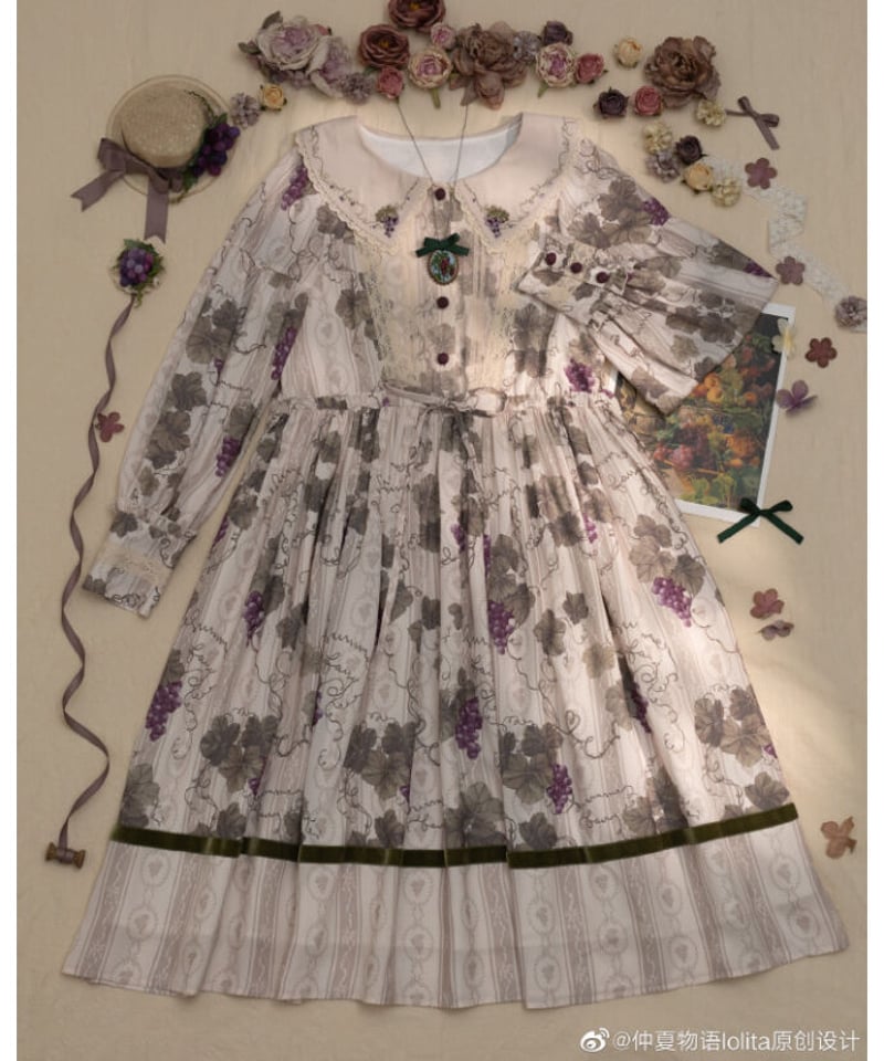 ロワールの葡萄園」1.0ロングワンピース【8/4まで】 送料無料！ | GIRLISM