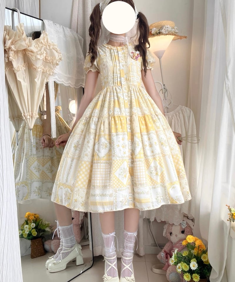 パッチワークガーデン」半袖ワンピース 【7/16まで】送料無料！ | GIRLISM