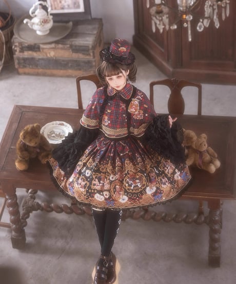 「Bear Fantasy」ジャンパースカート＆ケープ（新色） 【12/15まで】送料無料！