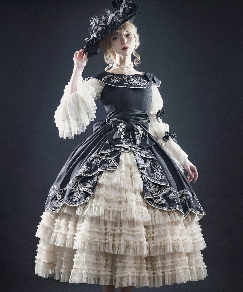 刺繍鈴蘭」刺繍ジャンパースカート 【2/26まで】送料無料！ | GIRLISM