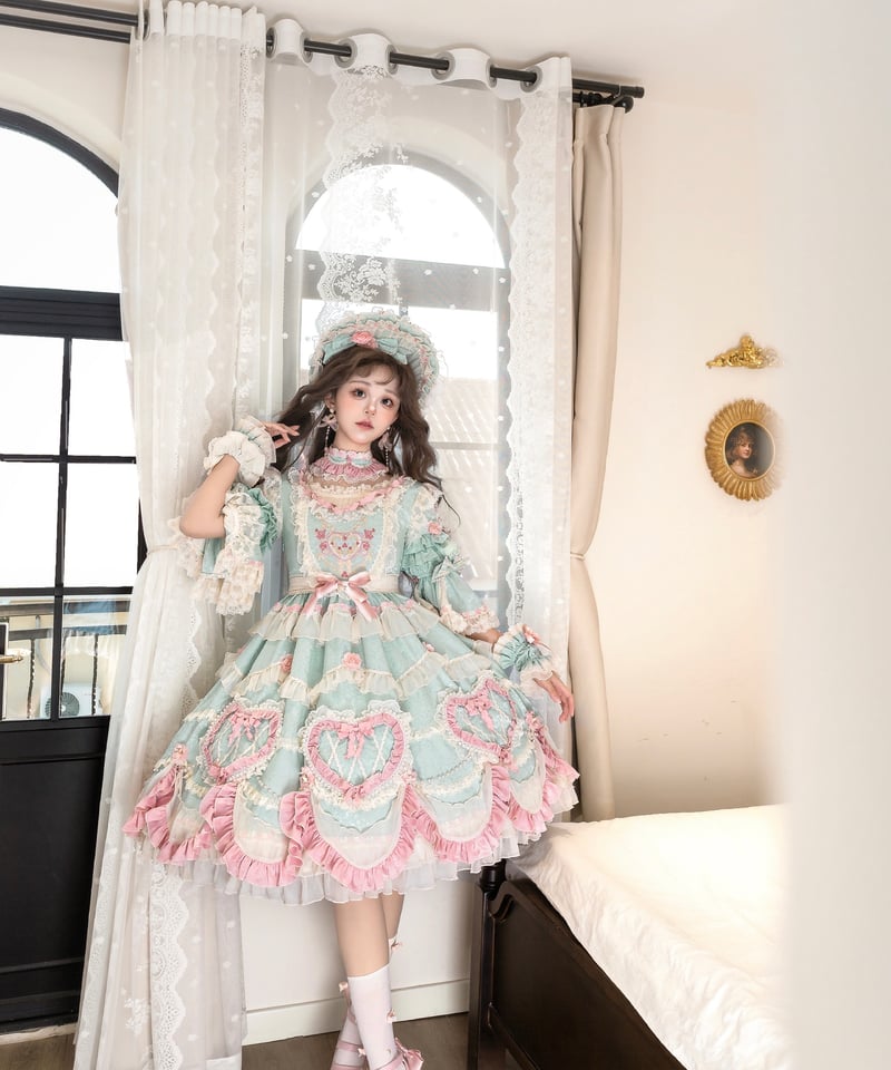 Vintage Cake」ドレス4点フルセット（ミント） 【2/14まで】送料無料