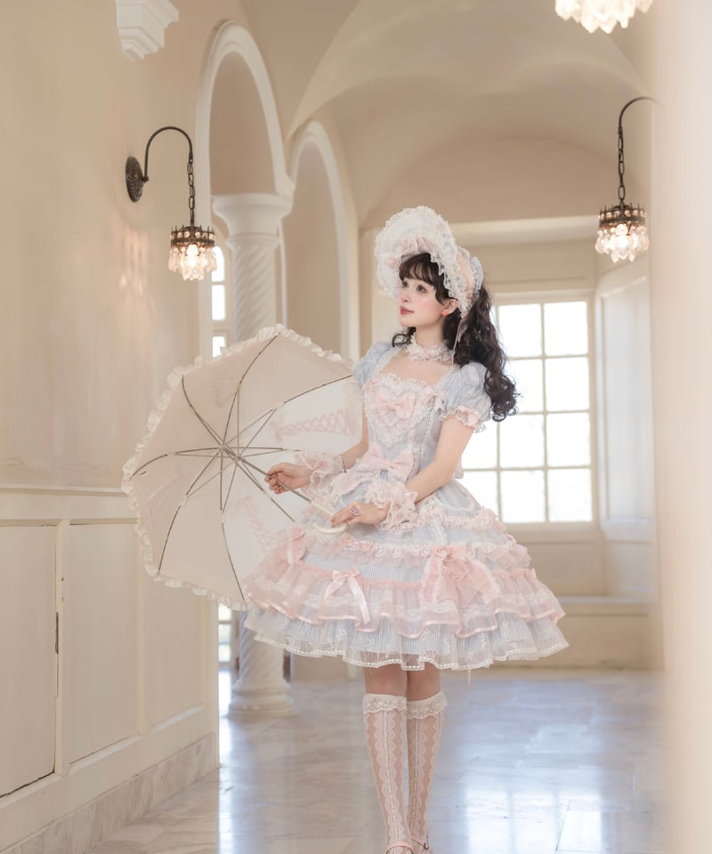 ストライプ乙女」ハートワンピース 【8/5まで】ロリータ | GIRLISM