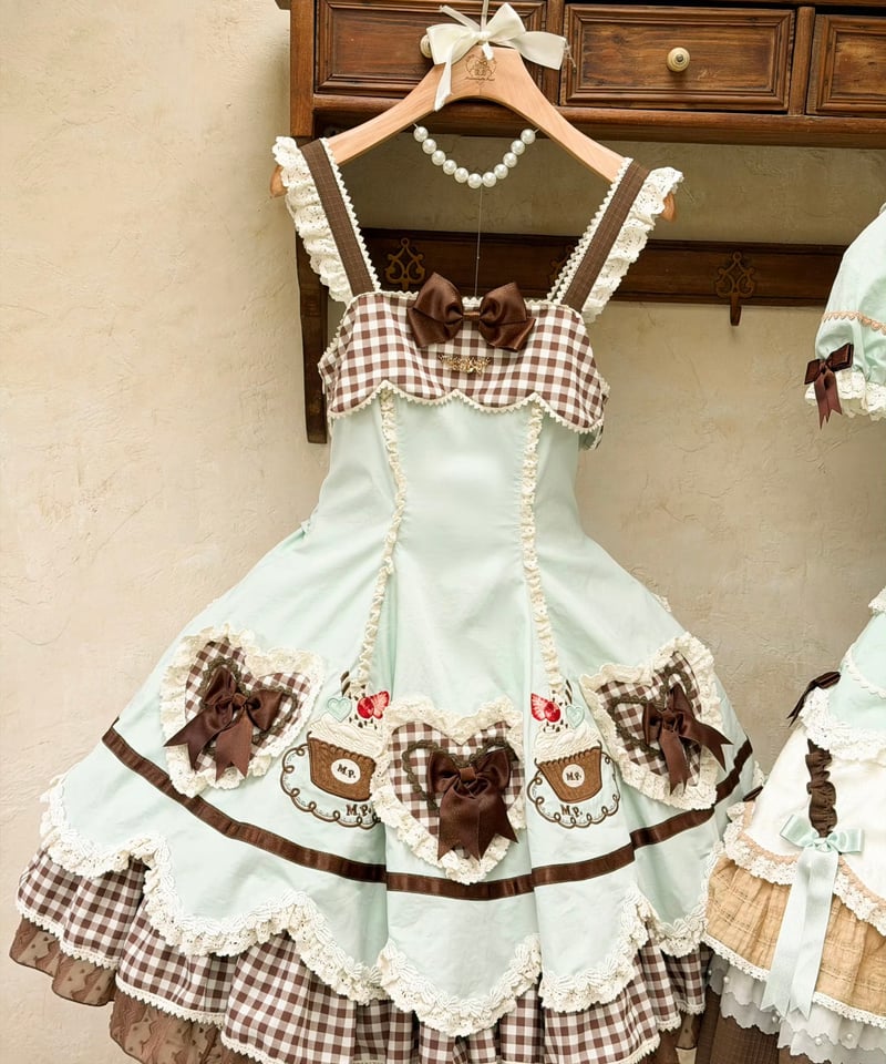 カップケーキ」ジャンパースカート（新色） 【1/28まで】送料無料