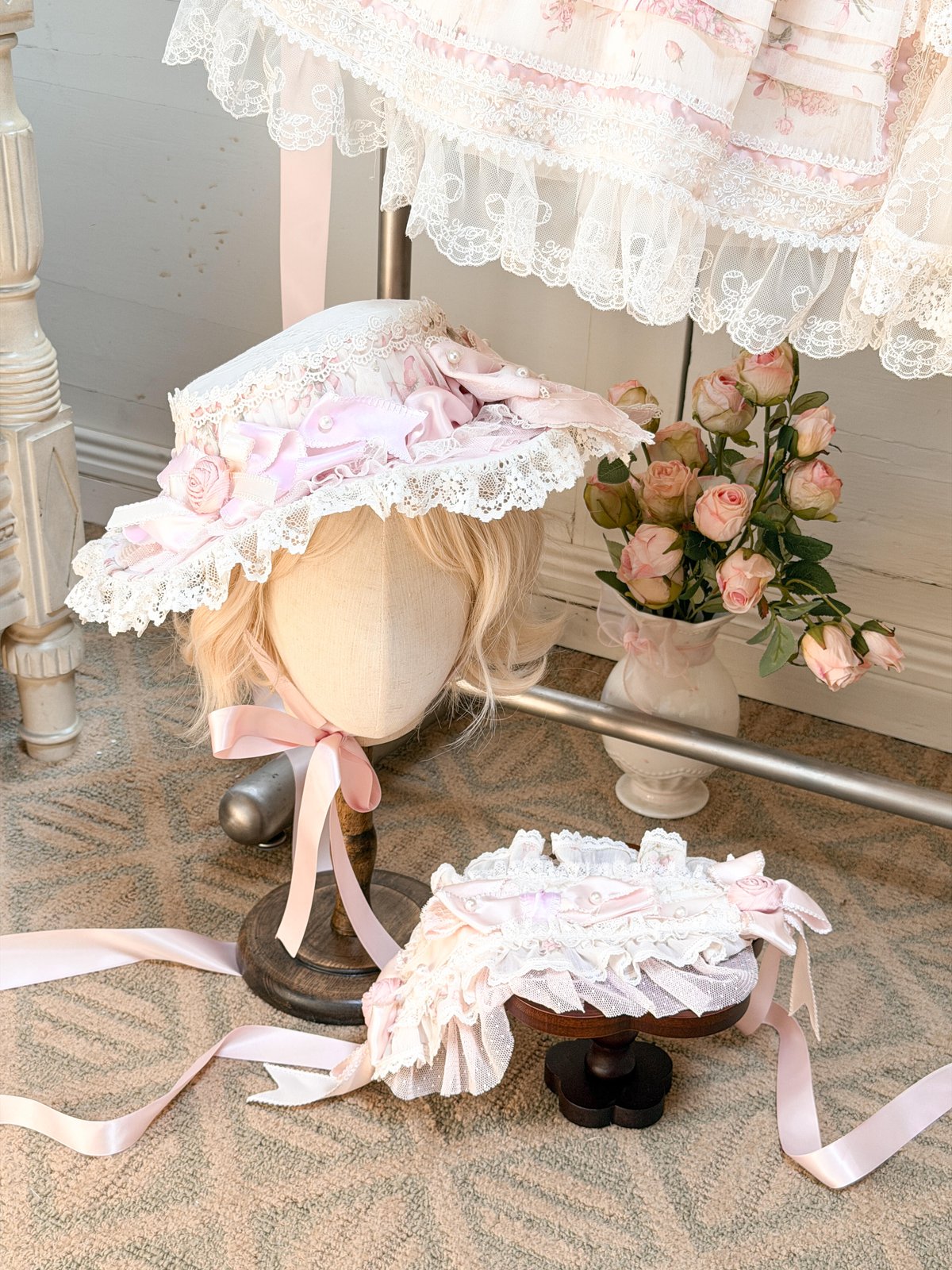 RococoWorks ヴァニタスの羊　テレーゼ ベッドシーツ 笛 Flowers' Wish」ブラウス＆ヘッドアクセサリー 【5/10まで】ロリータ