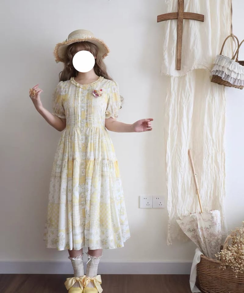 パッチワークガーデン」半袖ワンピース 【7/16まで】送料無料！ | GIRLISM