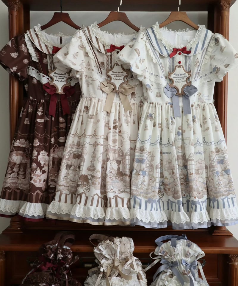 骨董菓子屋」ワンピース&ボンネット【10/28まで】送料無料！ | GIRLISM