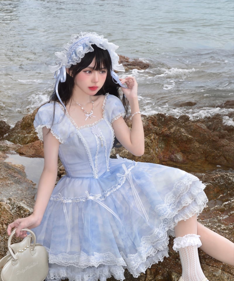 ガラスと波の歌」ショートワンピース【9/8まで】送料無料！ | GIRLISM