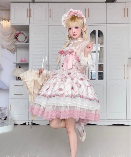 「苺ガーデン」ジャンパースカート１型 【5/2まで】送料無料！