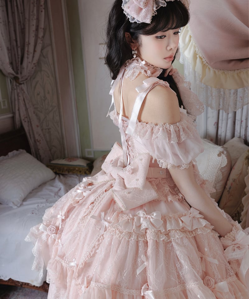 Pinik Mist Oath」ワンピース＆ジャンパースカート（ピンク） 【2/5