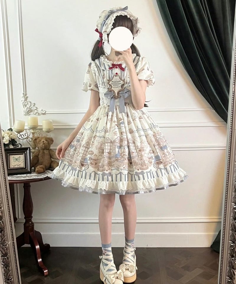 骨董菓子屋」ワンピース&ボンネット【10/28まで】送料無料