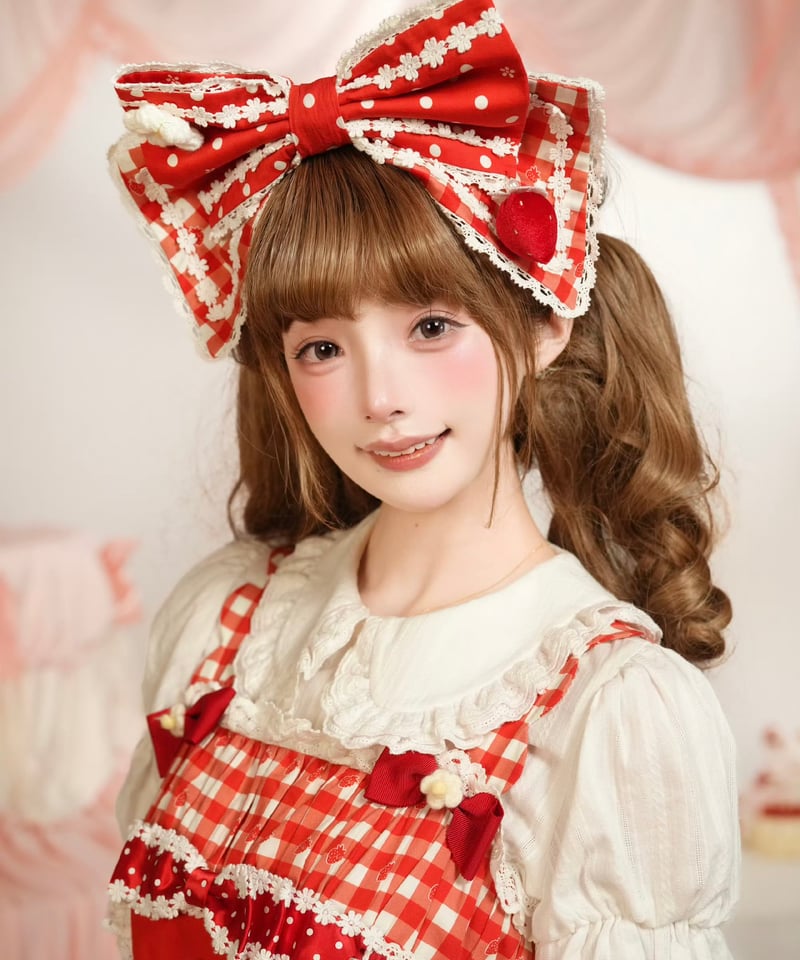 ショートケーキ図鑑」ケーキ柄ジャンパースカート 【11/20まで】送料