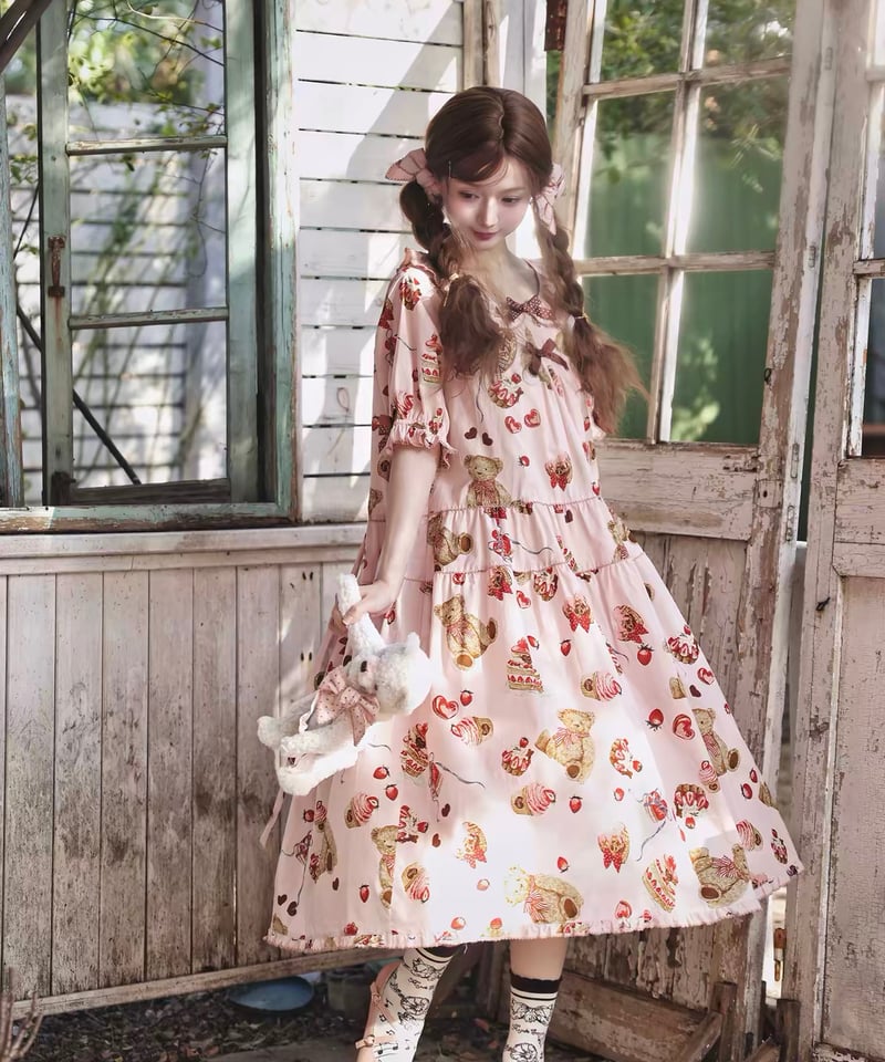 くまちゃんチョコ」スペシャルワンピース 【4/23まで】ロリータ | GIRLISM