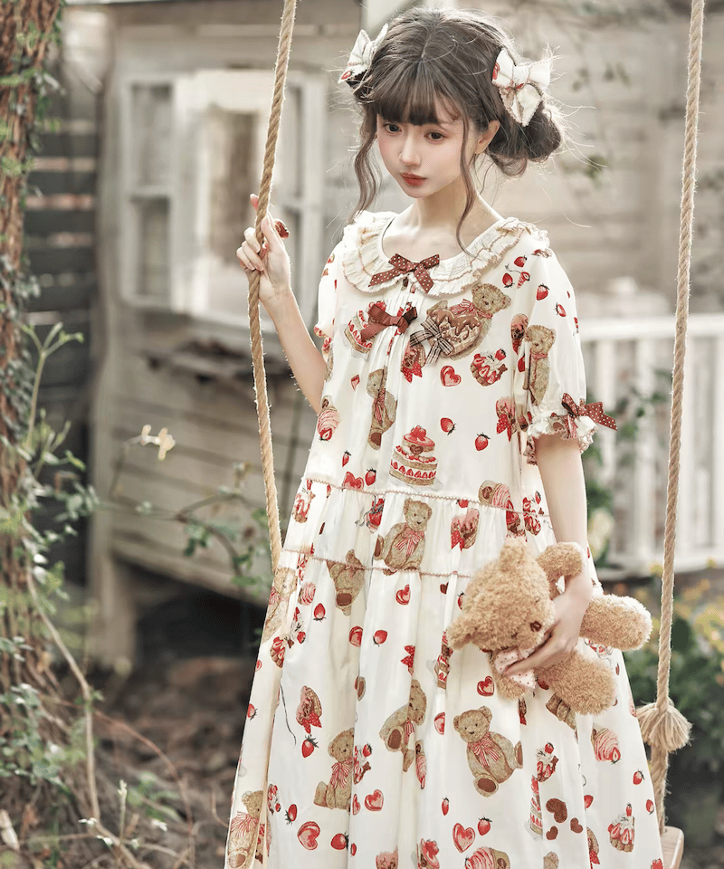 くまちゃんチョコ」スペシャルワンピース 【4/23まで】ロリータ | GIRLISM