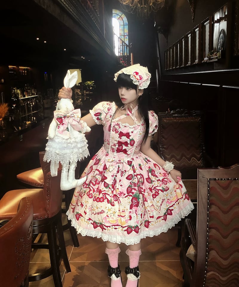 d*9様 Melty　Berry　PRINCESS　ワンピース　 カチューシャ MTO] Melty Berry Princess OP Dress Set [Shibuya Anniversary Fair