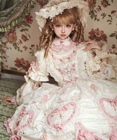 「Vintage Cake」ドレス４点フルセット（生成り） 【2/14まで】送料無料！