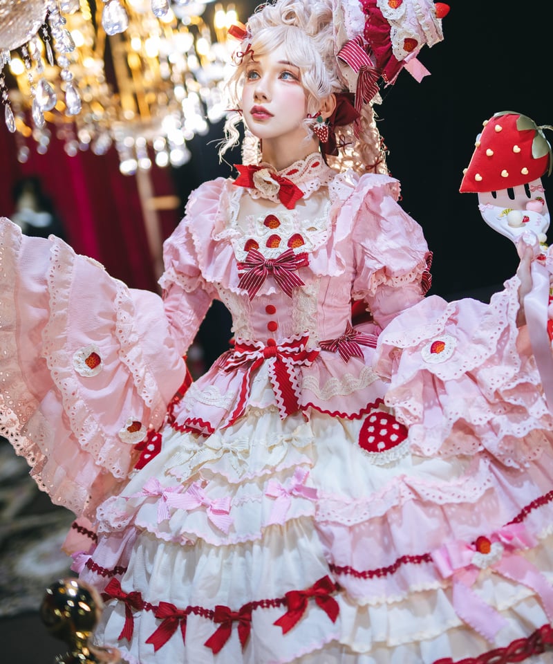 苺パーティー」ワンピースドレスフルセット【3/2まで】送料無料