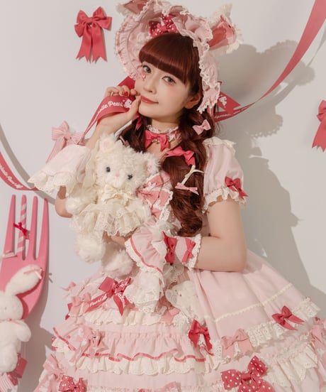 「ラビットリボン」青木美沙子コラボドレス（ピンク）【6/15まで】送料無料！