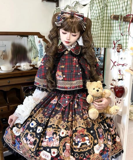「Bear Fantasy」ジャンパースカート＆ケープ（新色） 【12/15まで】送料無料！