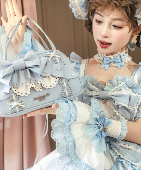 「ラビットリボン」青木美沙子コラボドレス（サックス）【6/15まで】送料無料！